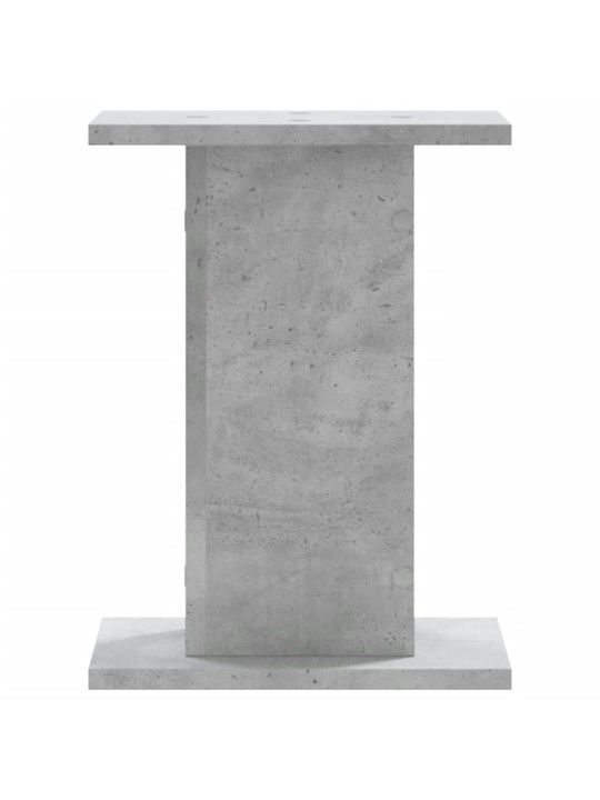 Stojany na reproduktory 2 ks betonově šedé 30x30x40 cm kompozit