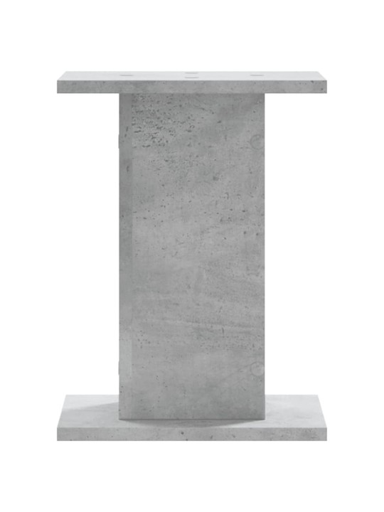 Stojany na reproduktory 2 ks betonově šedé 30x30x40 cm kompozit