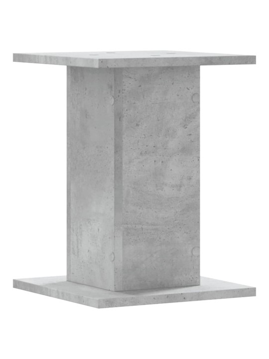 Stojany na reproduktory 2 ks betonově šedé 30x30x40 cm kompozit