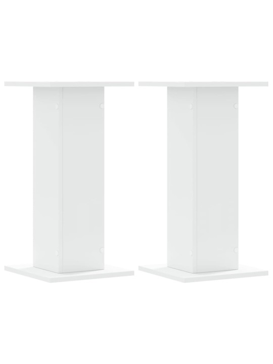 Stojany na reproduktory 2 ks bílé 30x30x60 cm kompozitní dřevo