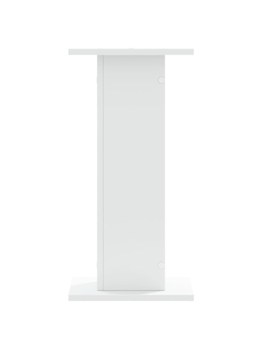 Stojany na reproduktory 2 ks bílé 30x30x60 cm kompozitní dřevo