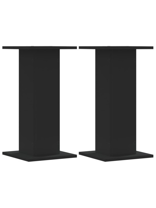 Stojany na reproduktory 2 ks černé 30x30x60 cm kompozitní dřevo