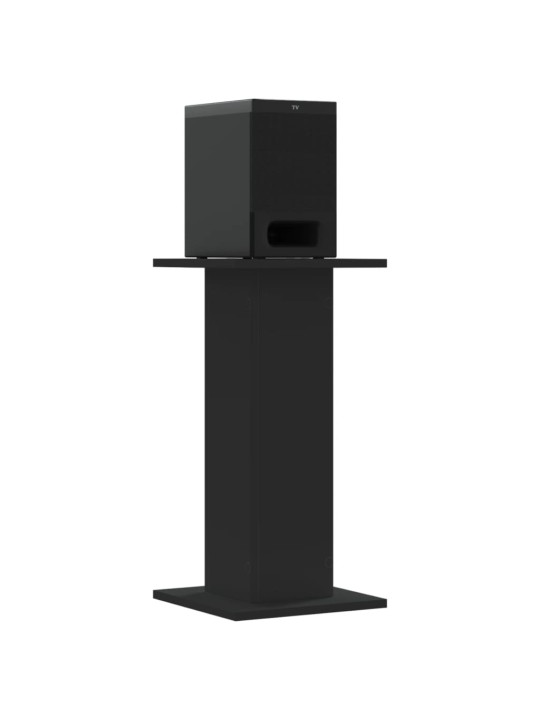 Stojany na reproduktory 2 ks černé 30x30x60 cm kompozitní dřevo