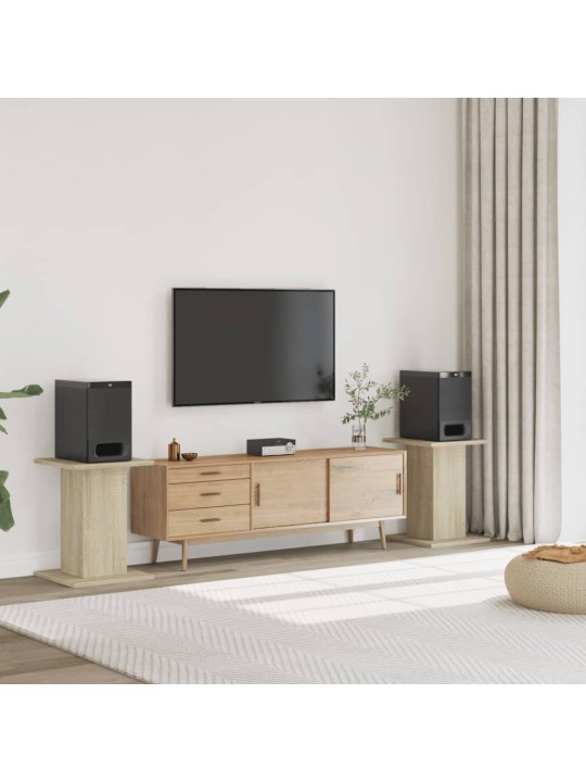 Stojany na reproduktory 2 ks dub sonoma 30x30x60 cm kompozit