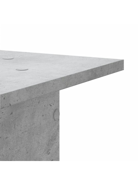 Stojany na reproduktory 2 ks betonově šedé 30x30x60 cm kompozit