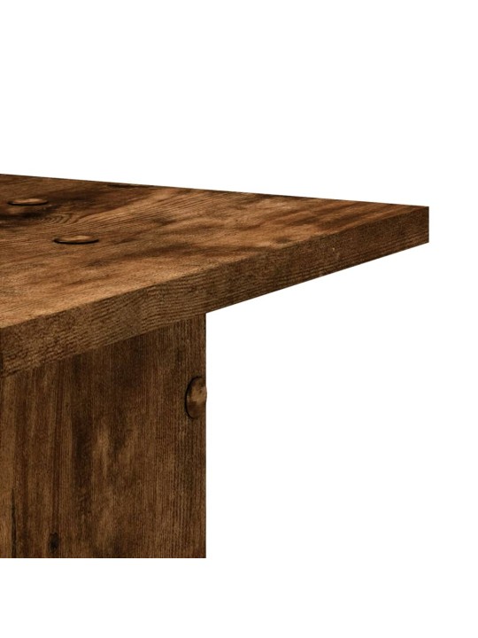 Stojany na reproduktory 2 ks kouřový dub 30x30x60 cm kompozit