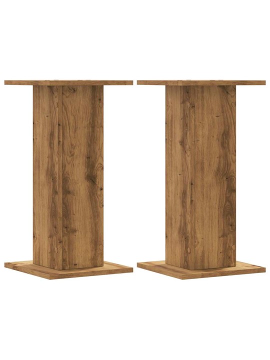 Stojany na reproduktory 2 ks dub artisan 30x30x60 cm kompozit