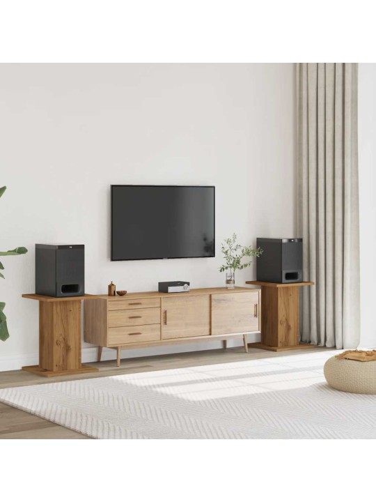 Stojany na reproduktory 2 ks dub artisan 30x30x60 cm kompozit