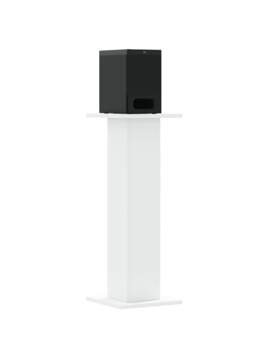 Stojany na reproduktory 2 ks bílé 30x30x80 cm kompozitní dřevo