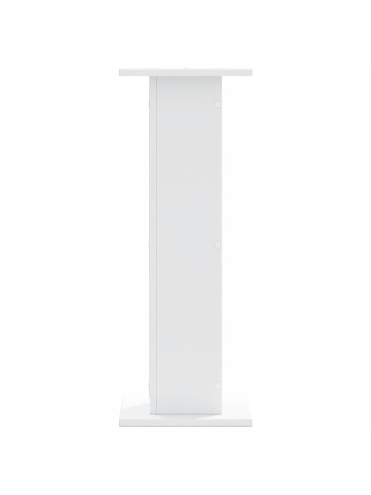 Stojany na reproduktory 2 ks bílé 30x30x80 cm kompozitní dřevo