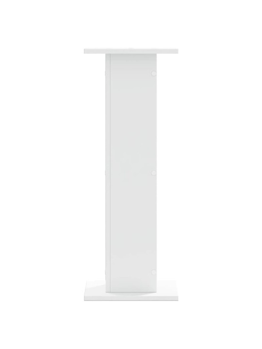 Stojany na reproduktory 2 ks bílé 30x30x80 cm kompozitní dřevo