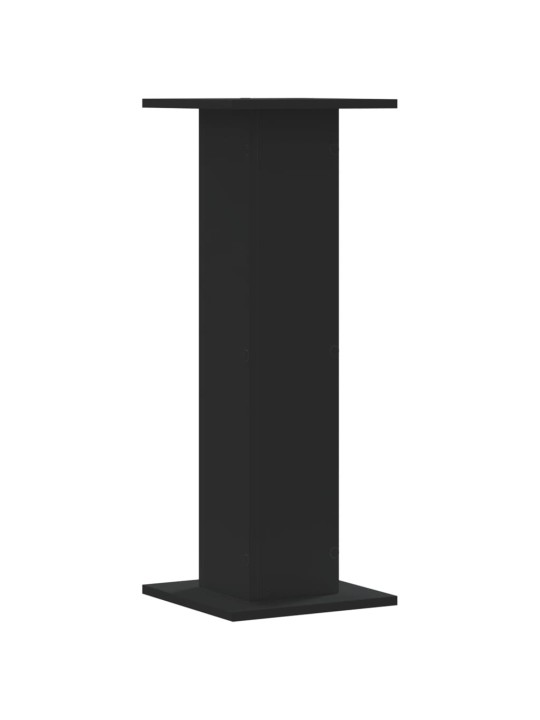 Stojany na reproduktory 2 ks černé 30x30x80 cm kompozitní dřevo