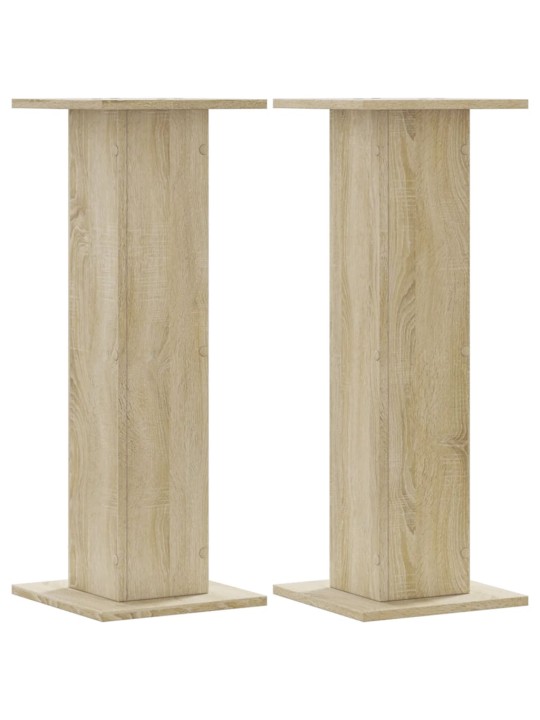 Stojany na reproduktory 2 ks dub sonoma 30x30x80 cm kompozit