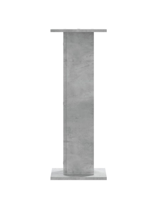 Stojany na reproduktory 2 ks betonově šedé 30x30x80 cm kompozit