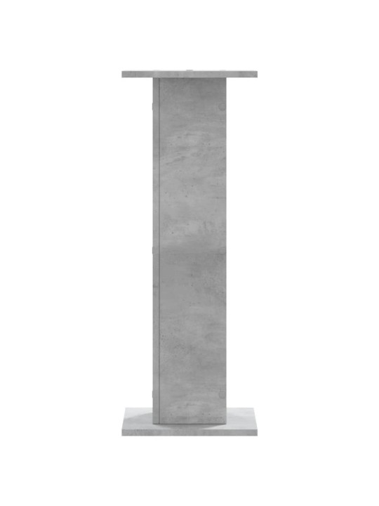 Stojany na reproduktory 2 ks betonově šedé 30x30x80 cm kompozit
