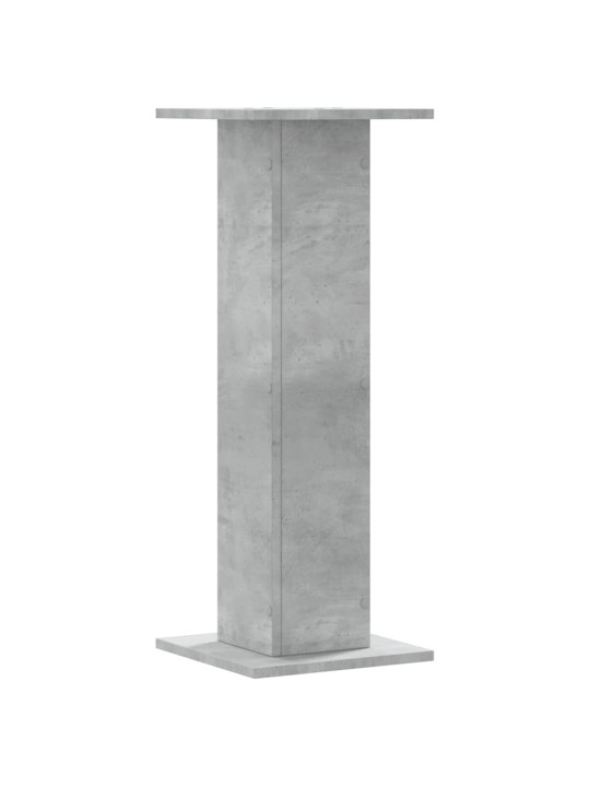 Stojany na reproduktory 2 ks betonově šedé 30x30x80 cm kompozit