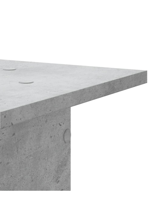 Stojany na reproduktory 2 ks betonově šedé 30x30x80 cm kompozit