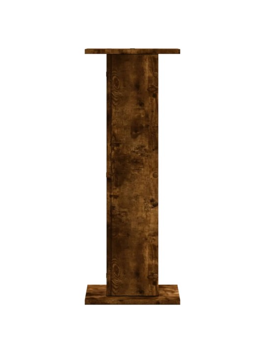 Stojany na reproduktory 2 ks kouřový dub 30x30x80 cm kompozit