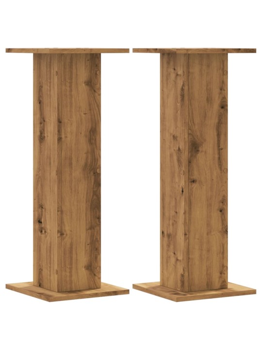 Stojany na reproduktory 2 ks dub artisan 30x30x80 cm kompozit