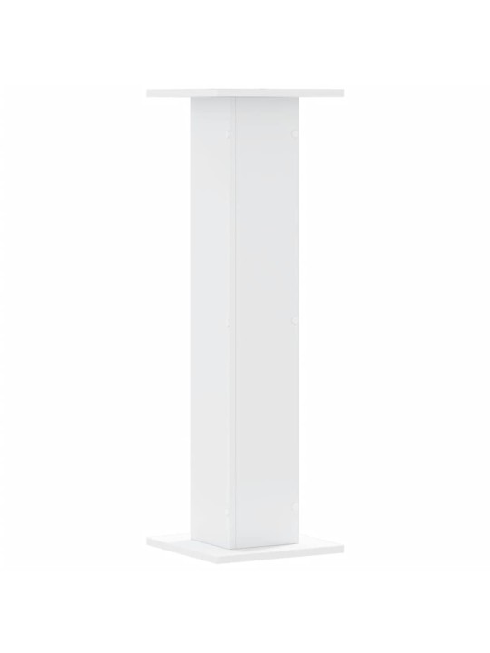 Stojany na reproduktory 2 ks bílé 30x30x95 cm kompozitní dřevo