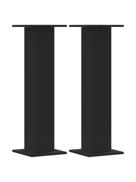 Stojany na reproduktory 2 ks černé 30x30x95 cm kompozitní dřevo