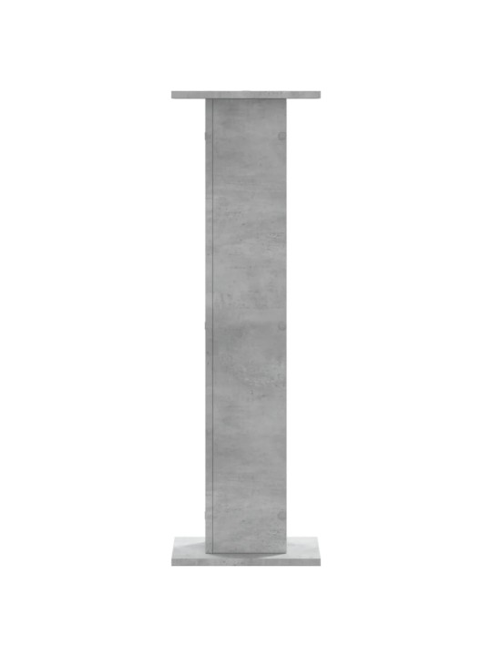 Stojany na reproduktory 2 ks betonově šedé 30x30x95 cm kompozit
