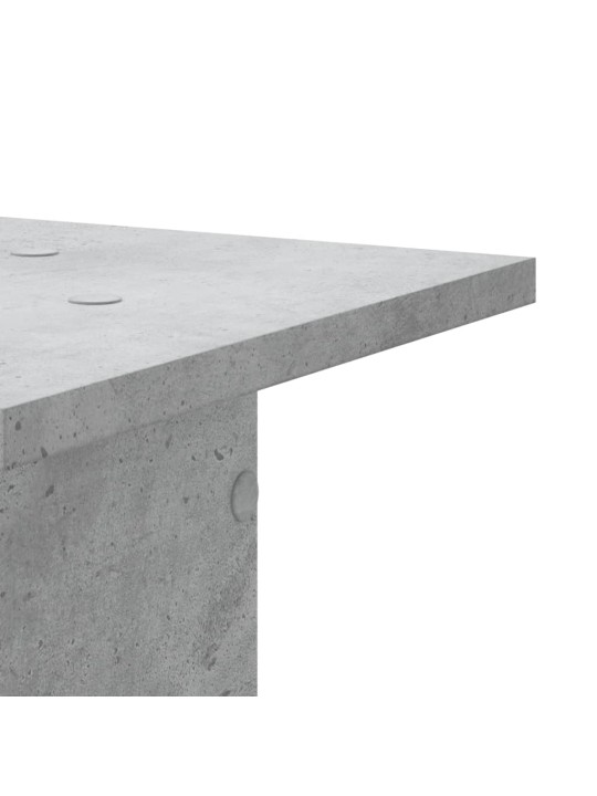 Stojany na reproduktory 2 ks betonově šedé 30x30x95 cm kompozit