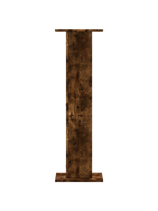 Stojany na reproduktory 2 ks kouřový dub 30x30x95 cm kompozit
