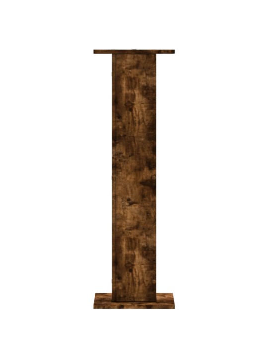 Stojany na reproduktory 2 ks kouřový dub 30x30x95 cm kompozit