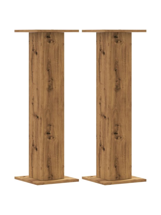 Stojany na reproduktory 2 ks dub artisan 30x30x95 cm kompozit
