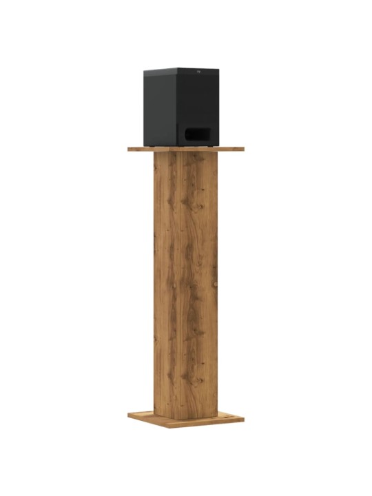 Stojany na reproduktory 2 ks dub artisan 30x30x95 cm kompozit