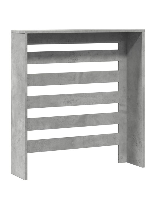 Kryt na radiátor betonově šedý 78 x 20 x 82 cm kompozitní dřevo