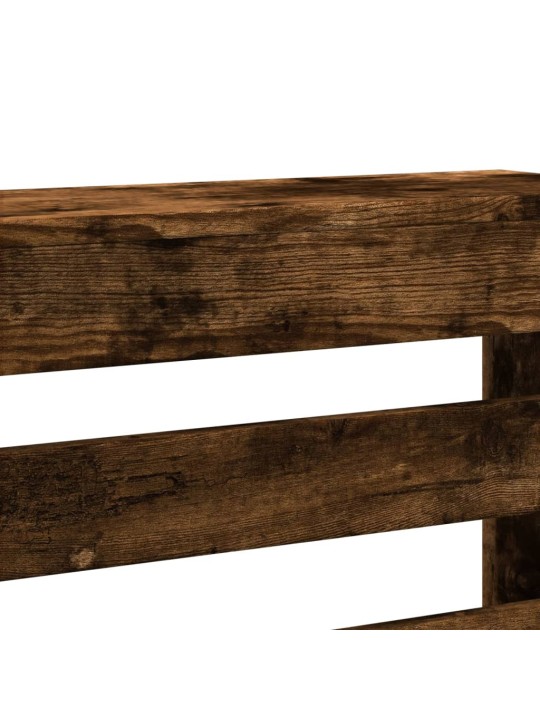 Kryt na radiátor kouřový dub 78 x 20 x 82 cm kompozitní dřevo