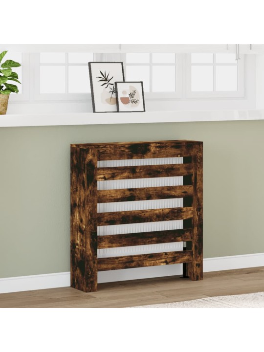 Kryt na radiátor kouřový dub 78 x 20 x 82 cm kompozitní dřevo