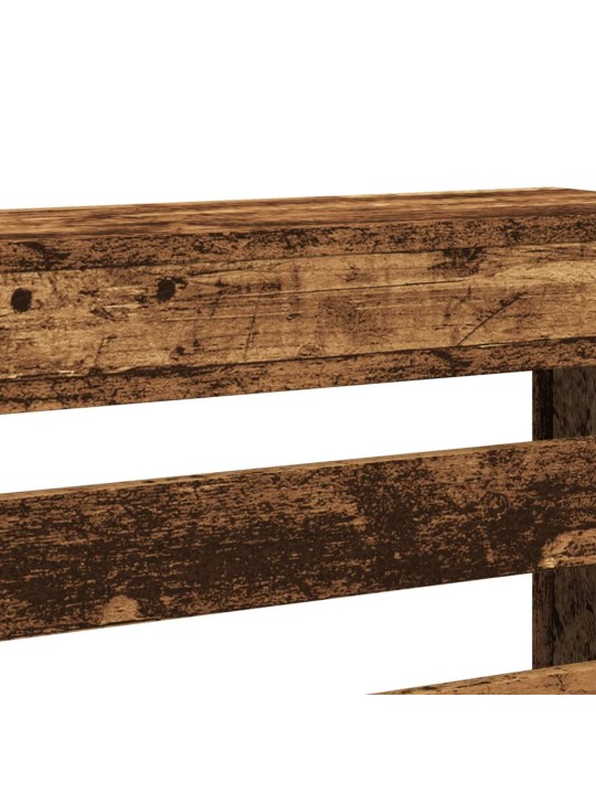 Kryt na radiátor old wood 78 x 20 x 82 cm kompozitní dřevo