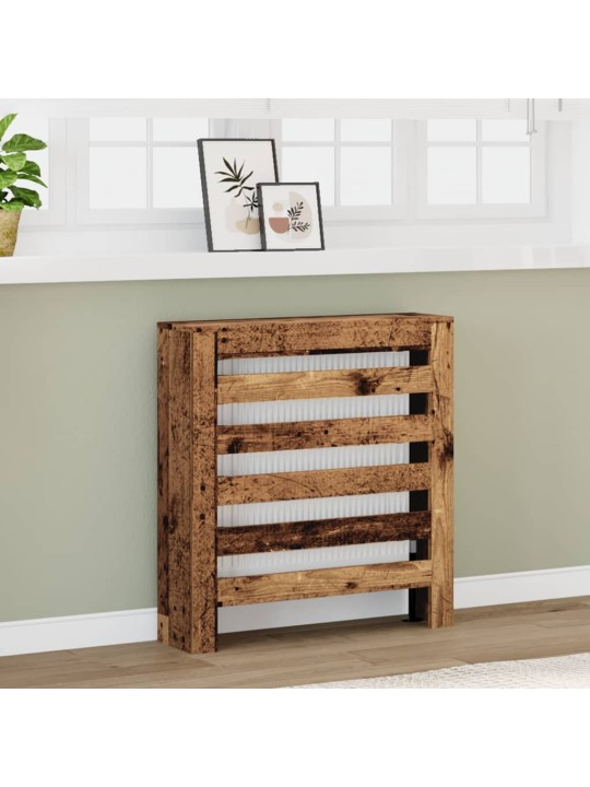 Kryt na radiátor old wood 78 x 20 x 82 cm kompozitní dřevo
