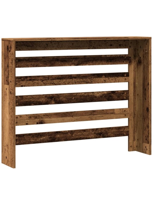 Kryt na radiátor old wood 104 x 20 x 82 cm kompozitní dřevo