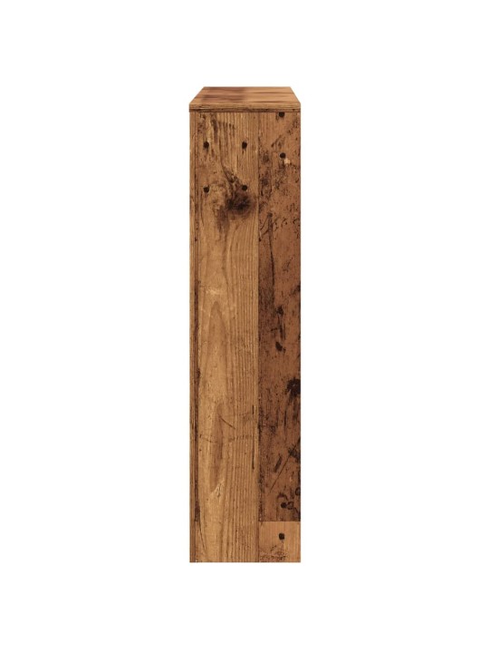 Kryt na radiátor old wood 149 x 20 x 82 cm kompozitní dřevo