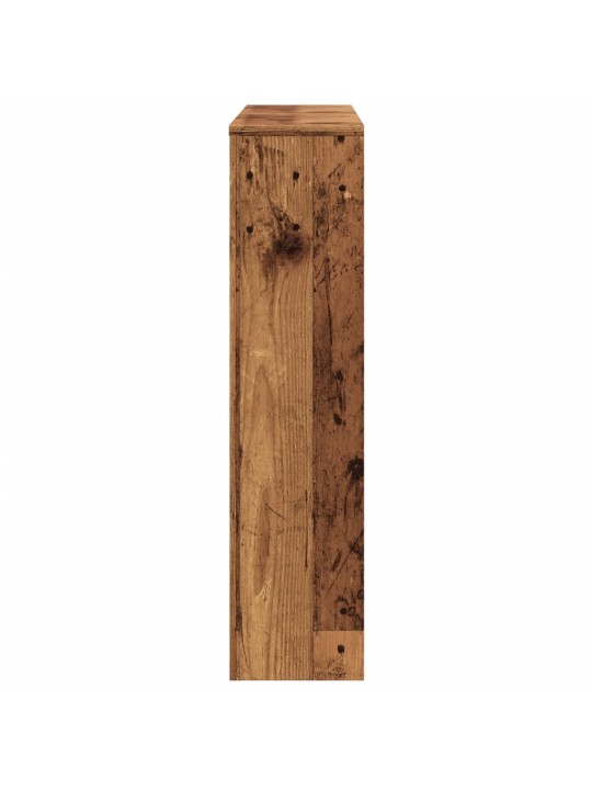 Kryt na radiátor old wood 175 x 20 x 82 cm kompozitní dřevo