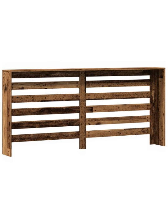 Kryt na radiátor old wood 175 x 20 x 82 cm kompozitní dřevo
