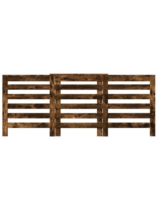 Kryt na radiátor kouřový dub 205x21,5x83,5 cm kompozitní dřevo