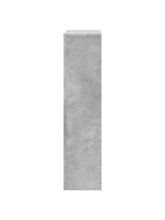Kryt na radiátor betonově šedý 78 x 20 x 82 cm kompozitní dřevo
