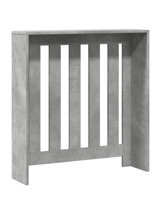 Kryt na radiátor betonově šedý 78 x 20 x 82 cm kompozitní dřevo