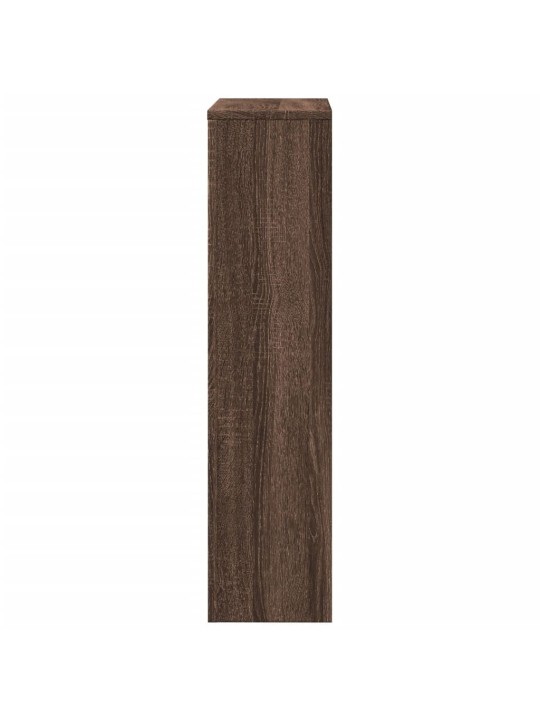 Kryt na radiátor hnědý dub 78 x 20 x 82 cm kompozitní dřevo