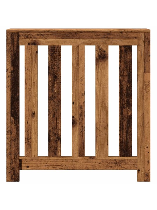Kryt na radiátor old wood 78 x 20 x 82 cm kompozitní dřevo