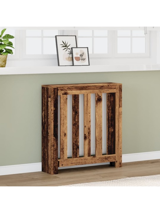 Kryt na radiátor old wood 78 x 20 x 82 cm kompozitní dřevo