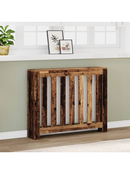 Kryt na radiátor old wood 104 x 20 x 82 cm kompozitní dřevo