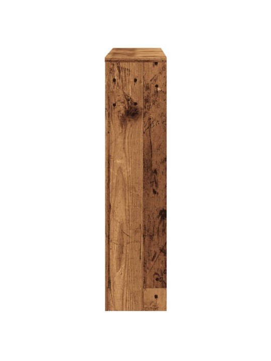 Kryt na radiátor old wood 149 x 20 x 82 cm kompozitní dřevo