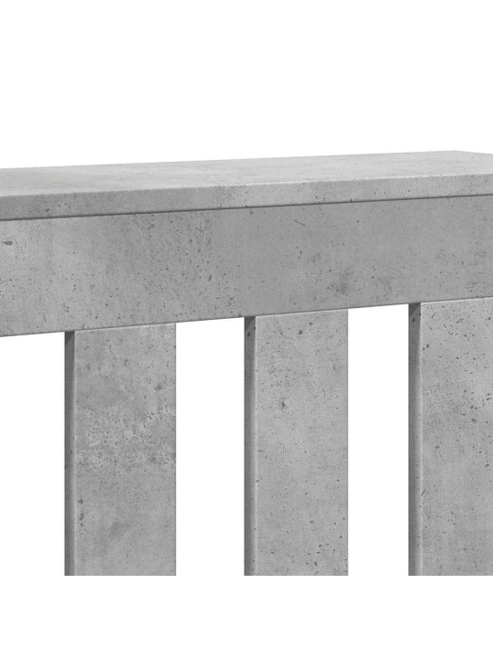 Kryt na radiátor betonově šedý 205x21,5x83,5cm kompozitní dřevo