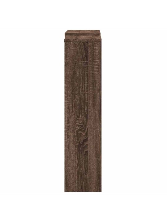 Kryt na radiátor hnědý dub 205x21,5x83,5 cm kompozitní dřevo